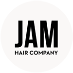 Jamhair logo white